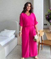 Брючный летний костюм для полных  SMO-1311A16