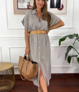 Легкое платье рубашка RED-rs133A550