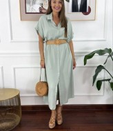 Легкое платье рубашка RED-rs133A550