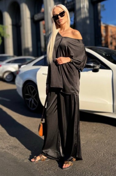 Шелковый брючный костюм женский LID-856A700