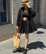 Льняной костюм шорты LID-577A700