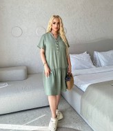 Летнее льняное платье CUR-840A500