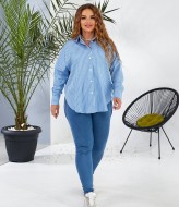 Полосатая рубашка женская AZ-8281A9