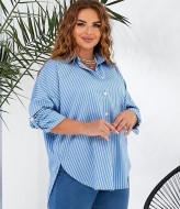 Полосатая рубашка женская AZ-8281A9