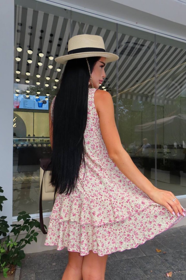 Легкое платье в цветочный принт TS-487A430