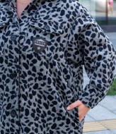 Пальто с принтом EY-483A34B38