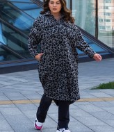 Пальто с принтом EY-483A34B38