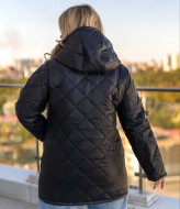Стеганая куртка женская с капюшоном  LSH-707A18.5