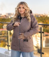 Стеганая куртка женская с капюшоном  LSH-707A18.5