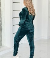 Велюровый костюм со стразами  LSH-984A16