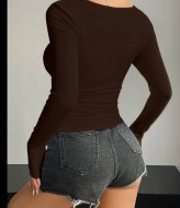 Лонгслив с декольте  SP-488A290