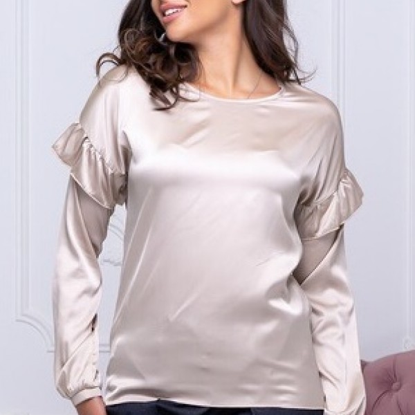 Красивая шелковая блузка ALL-2112A12