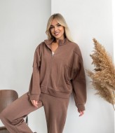 Костюм спортивный на флисе женский ANA-1628A13