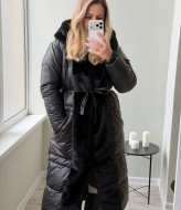 Пухове пальто з норкою LOU-1610.1A1999