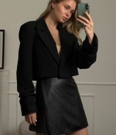 Юбка шорты кожа  AJO-509A420