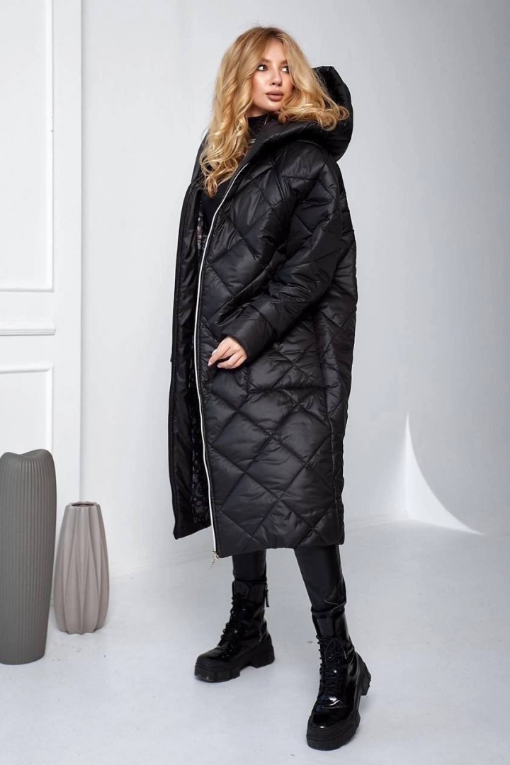 Стеганое пальто с капюшоном SD-01A800