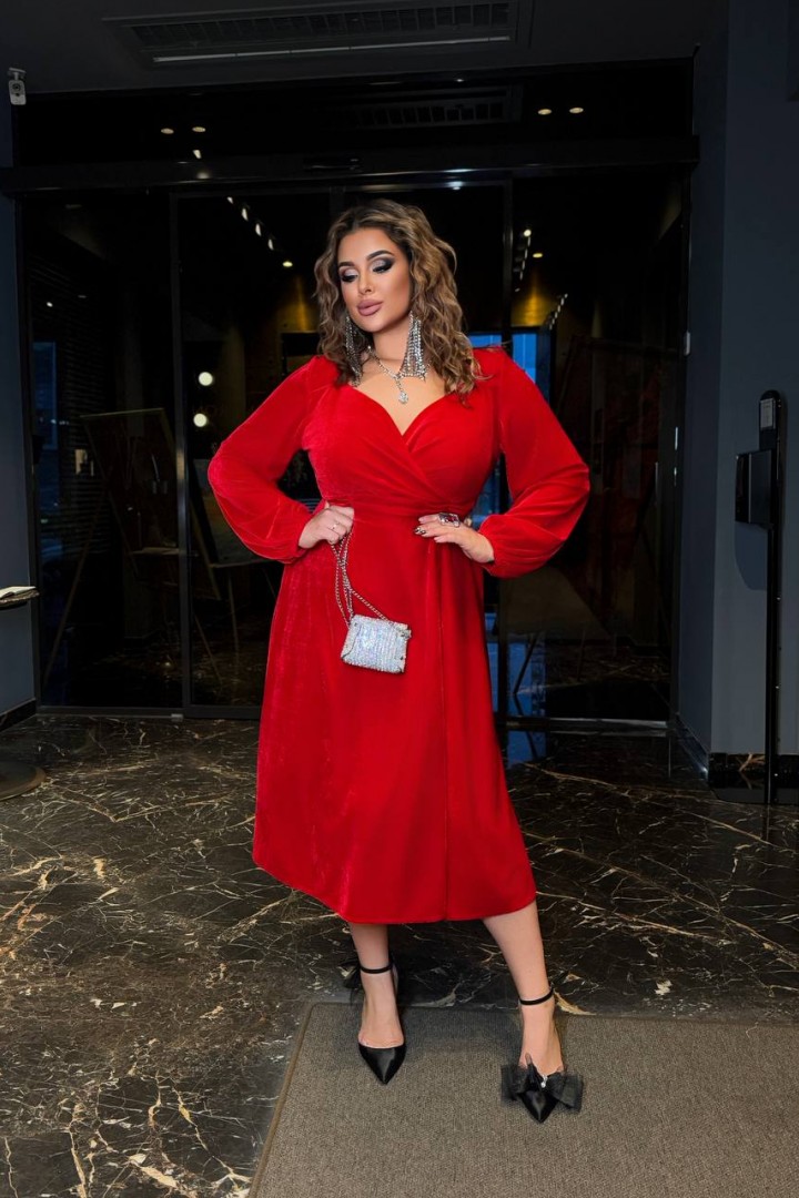 Платье бархат  MA-N2165A680