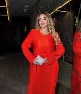 Платье плиссе для полных  MA-N2166A550