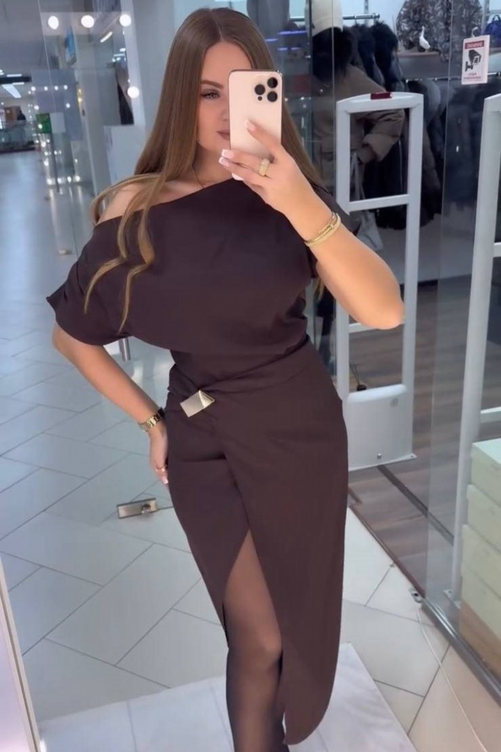 Платье запахом EST-5912A650