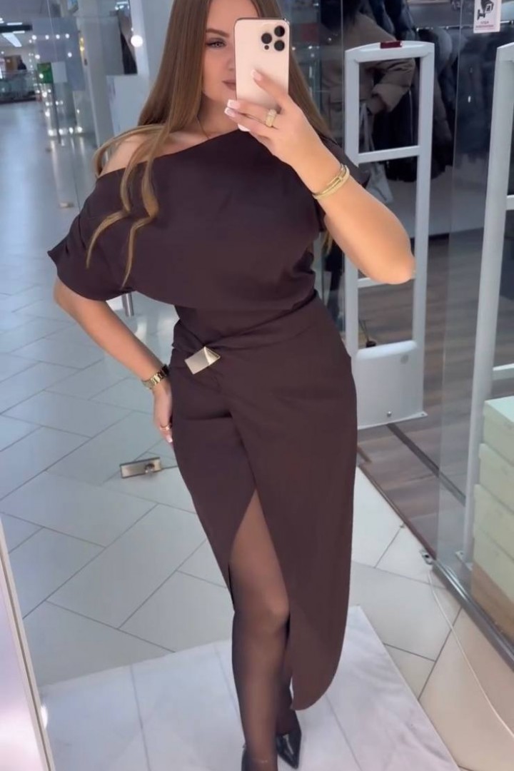 Платье запахом EST-5912A650