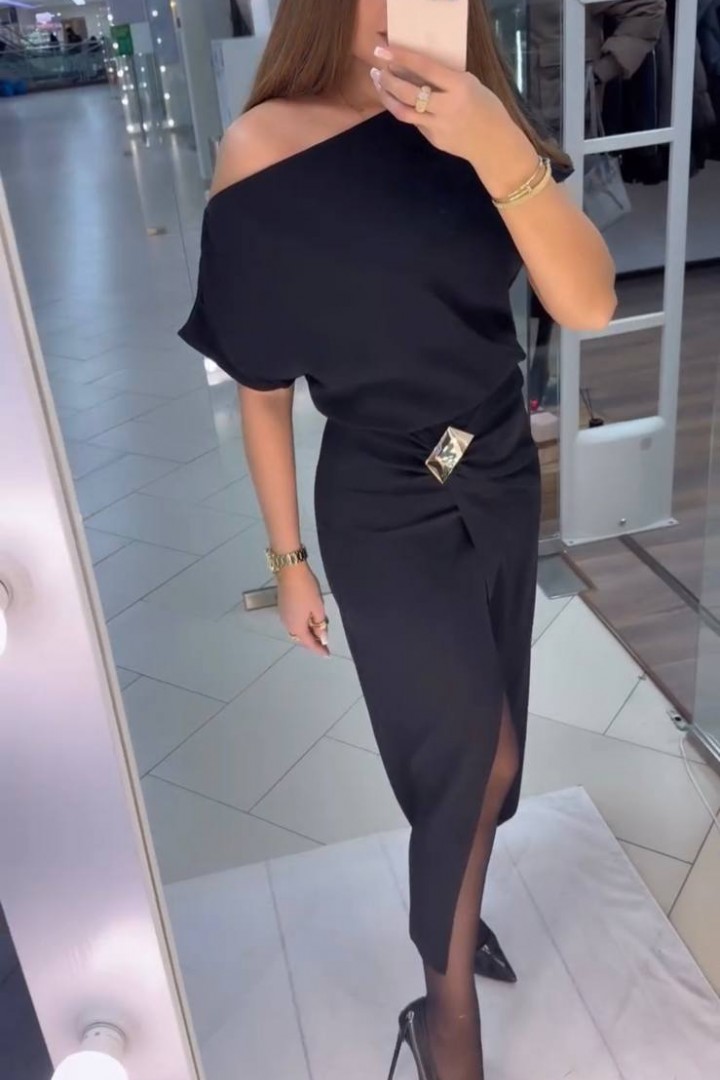 Платье запахом EST-5912A650