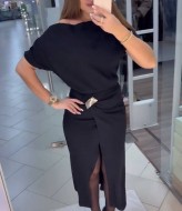 Платье запахом EST-5912A650