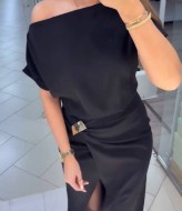 Платье запахом EST-5912A650