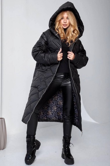 Стеганое пальто с капюшоном SD-01A800 Стеганое пальто с капюшоном SD-01A800