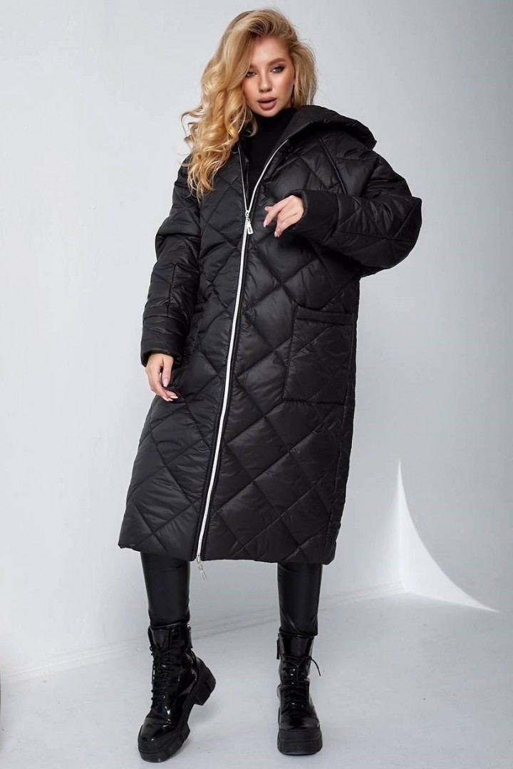 Стеганое пальто с капюшоном SD-01A800