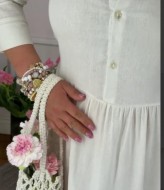 Льняное платье  BAV-2627A550