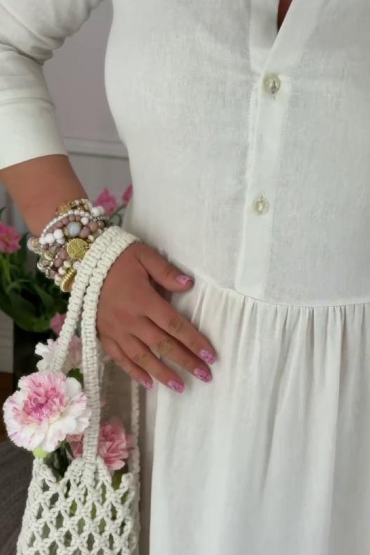 Льняное платье  BAV-2627A550