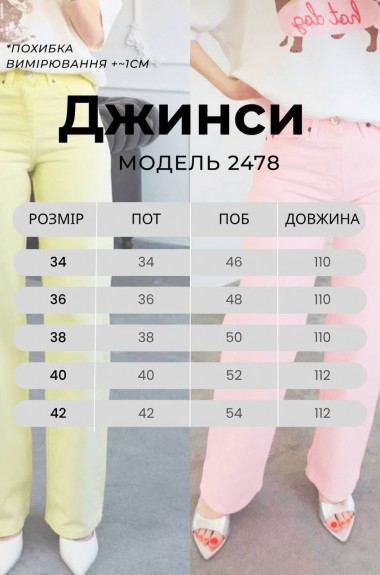 Джинсы  женские AMU-2478A1050