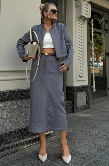 Кашемировый костюм JK-569A499 Кашемировый костюм JK-569A499