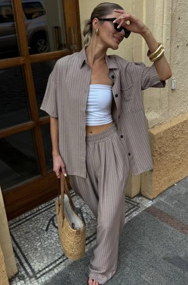 Костюм в полоску JK-0122A699 Костюм в полоску JK-0122A699