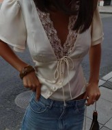 Блуза с кружевом  JW-373A400