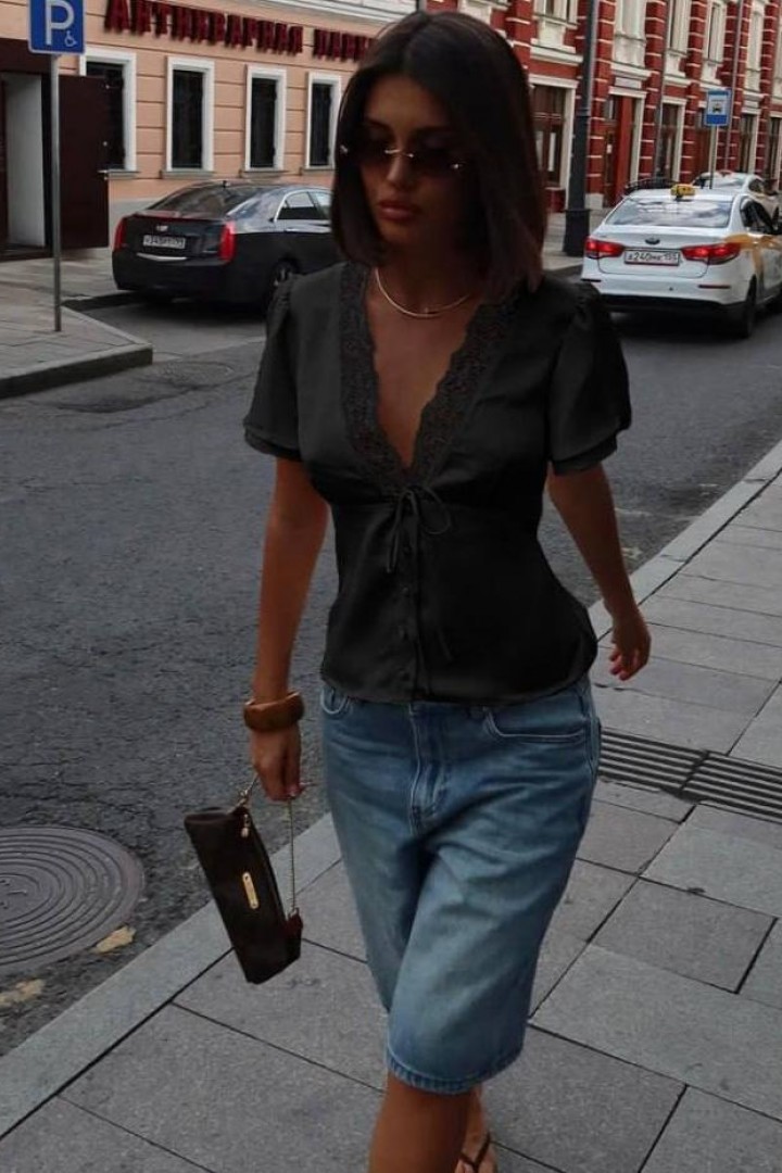 Блуза с кружевом  JW-373A400