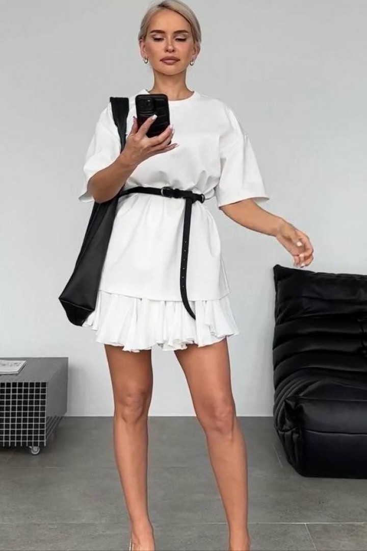 Юбка шорты с оборками  JW-217A400