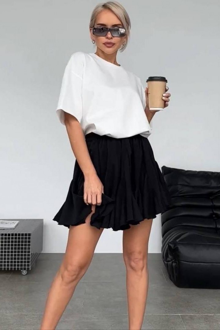 Юбка шорты с оборками  JW-217A400