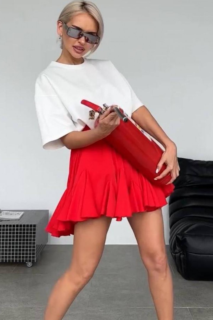 Юбка шорты с оборками  JW-217A400