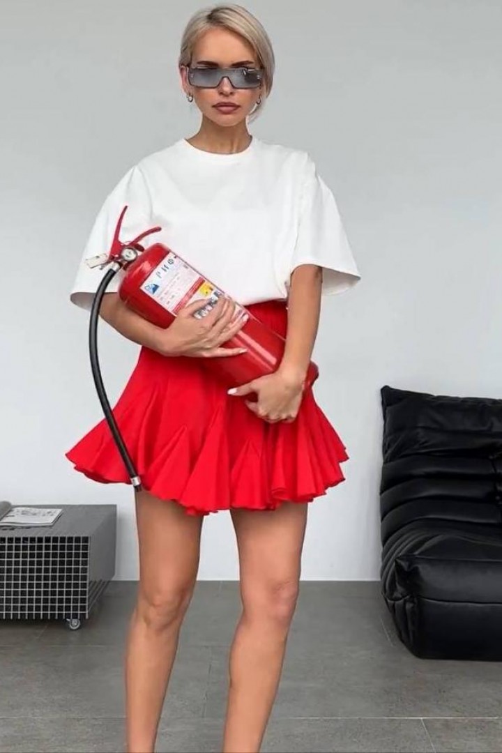 Юбка шорты с оборками  JW-217A400