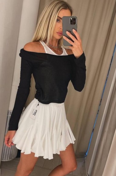 Спідниця шорти з оборками JW-217A400 Спідниця шорти з оборками JW-217A400