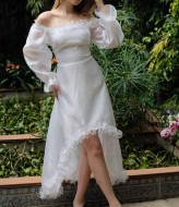 Нежное ассеметричное  платье   SOL-3049A1100