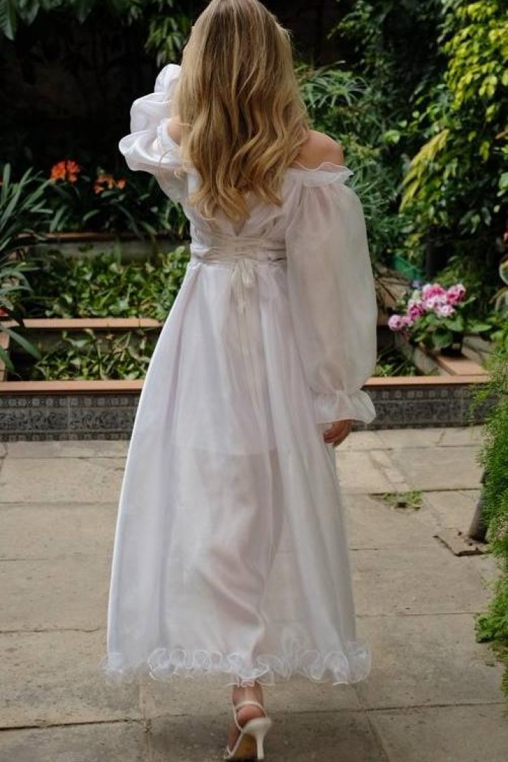 Нежное ассеметричное  платье   SOL-3049A1100