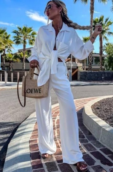 Брючный костюм жатка IPO-664A499