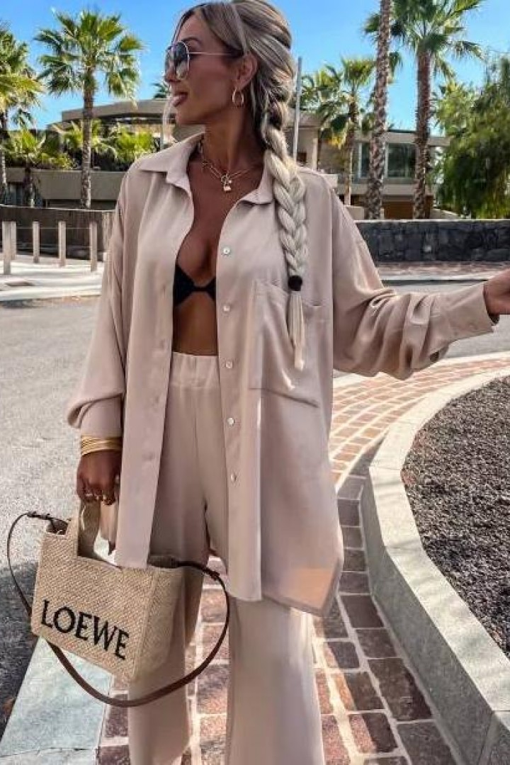 Брючный костюм жатка IPO-664A499