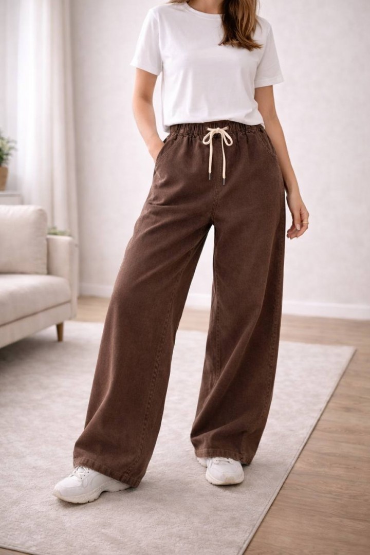 Женские широкие  джинсы JK-2008A499