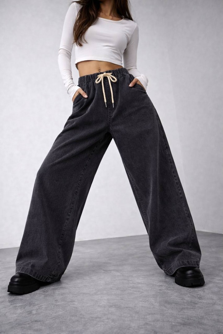 Женские широкие  джинсы JK-2008A499