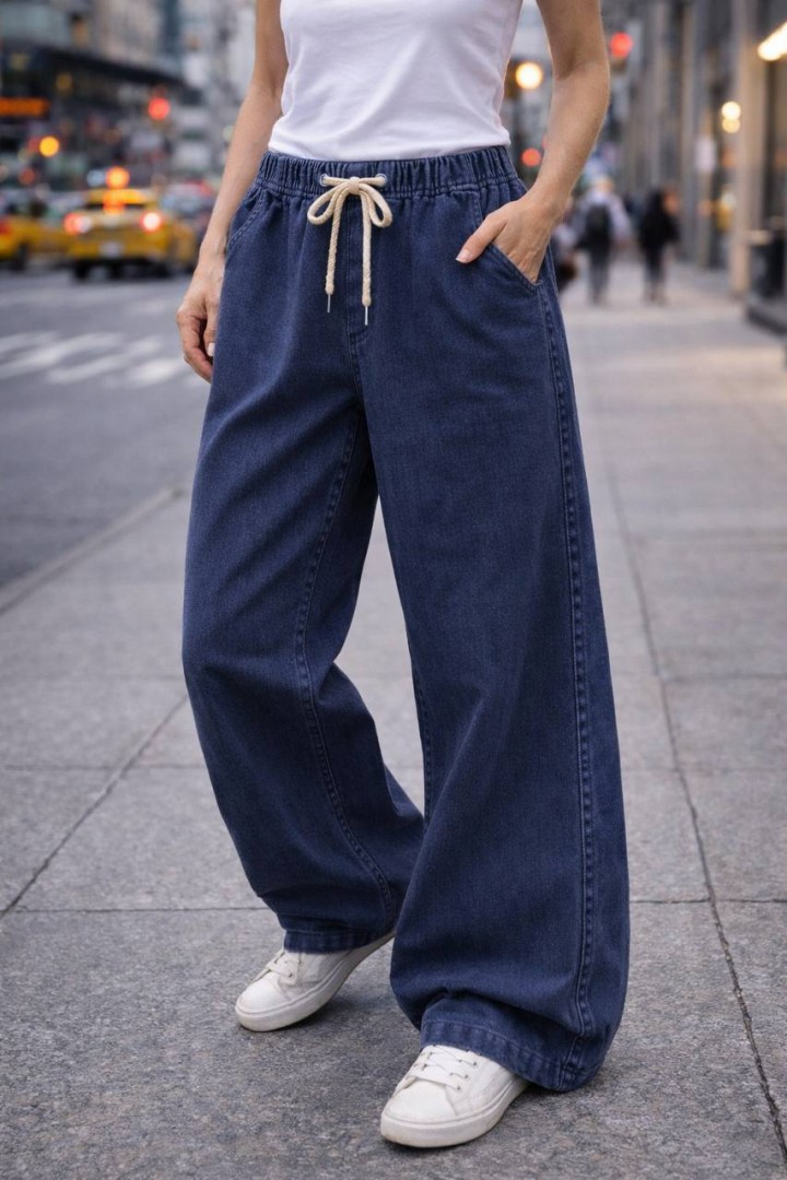 Женские широкие  джинсы JK-2008A499