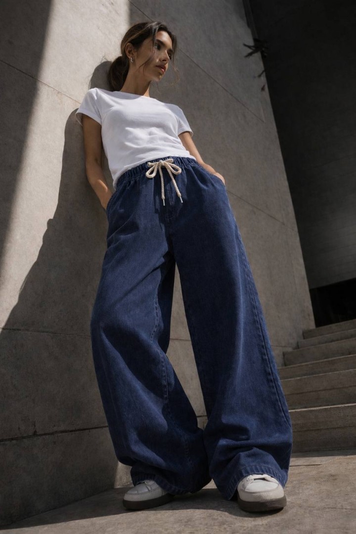 Женские широкие  джинсы JK-2008A499