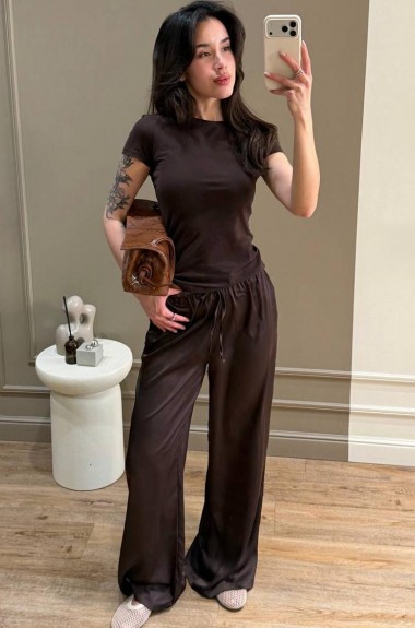 Шёлковые палаццо  MSM-303A380